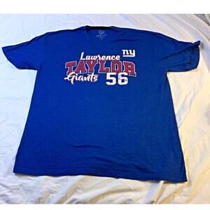 Hands High VTG-Style NY Giants Lawrence Taylor #56 T Shirt XL Blue Heathered NFL